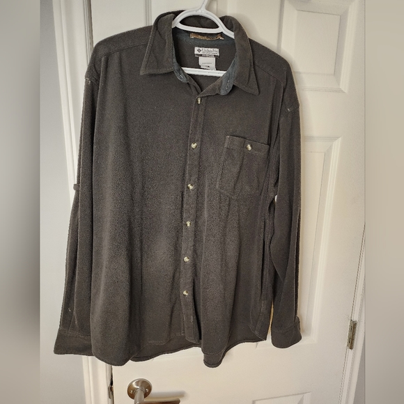 💥Sale💥Columbia Men's Button-Down Long Sleeve Shirt Dark Grey - Picture 6 of 9